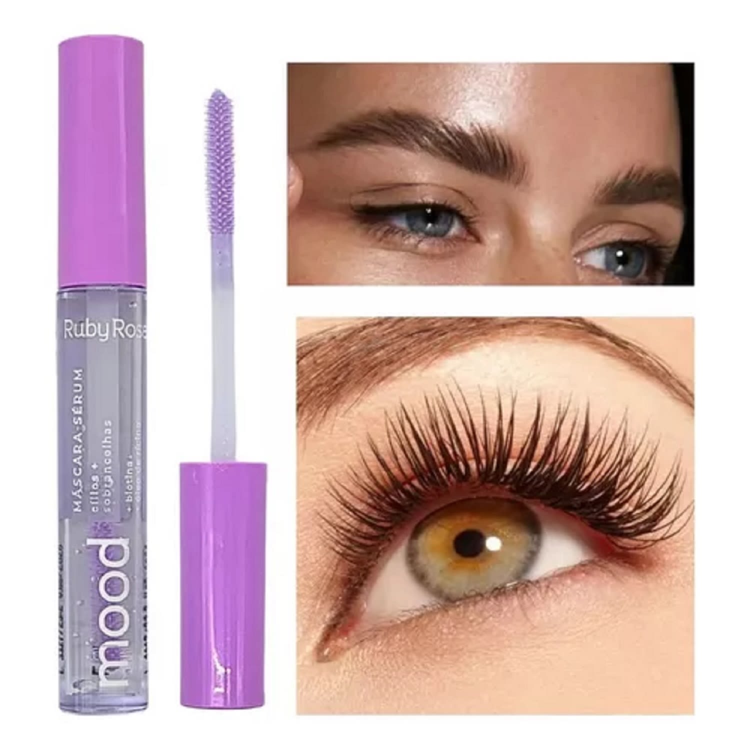 Máscara Sérum para Cílios e Sobrancelhas Ruby Rose Mood Rímel