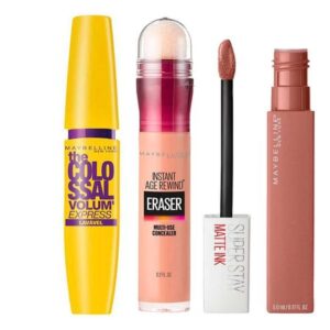 Kit Maybelline Colossal Age Rewind Matte Ink (Máscara de Cílios + Corretivo + Batom) 1 Unidade Kit Maybelline Colossal Age Rewind Matte Ink (Máscara de Cílios + Corretivo + Batom) 1 Unidade