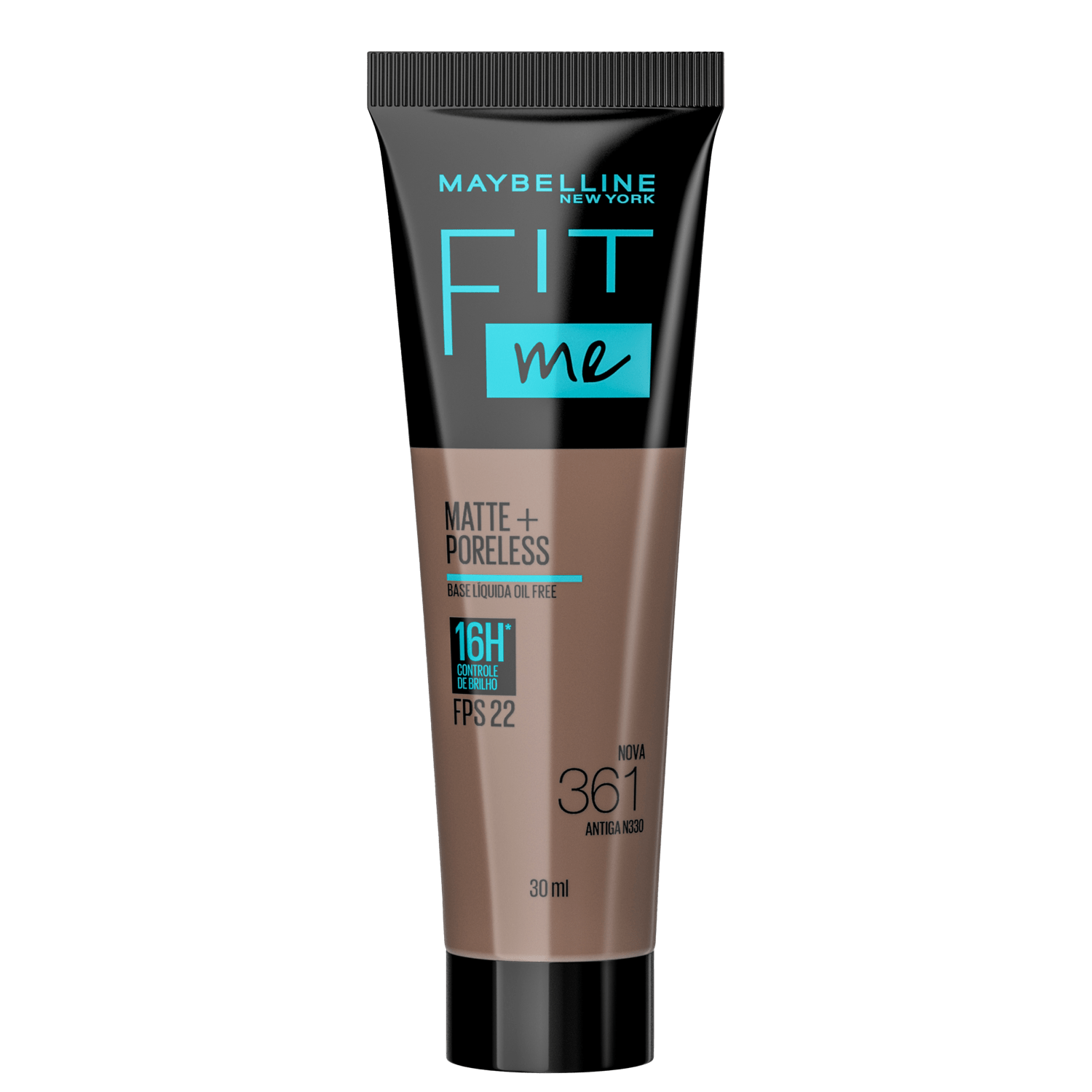 Base Líquida Maybelline NY Fit Me Matte Cor 361 FPS 22 30ml