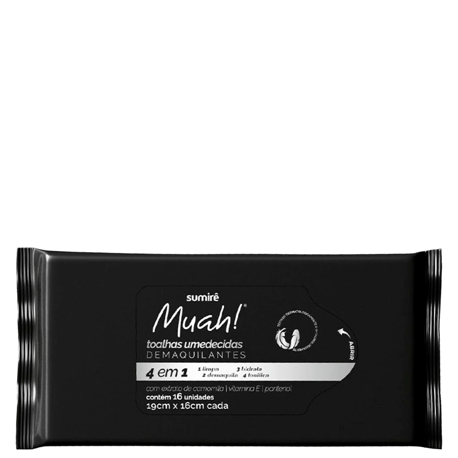 Toalha Demaquilante Muah! Sumirê 16 Unidades