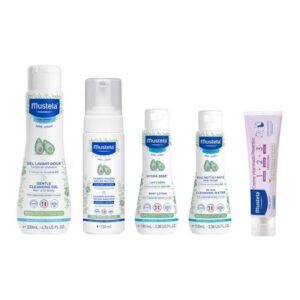 Kit Mustela Essenciais Gel Shampoo Hydra Bebê Água de Limpeza Creme de Assaduras Kit Mustela Essenciais Gel Shampoo Hydra Bebê Água de Limpeza Creme de Assaduras