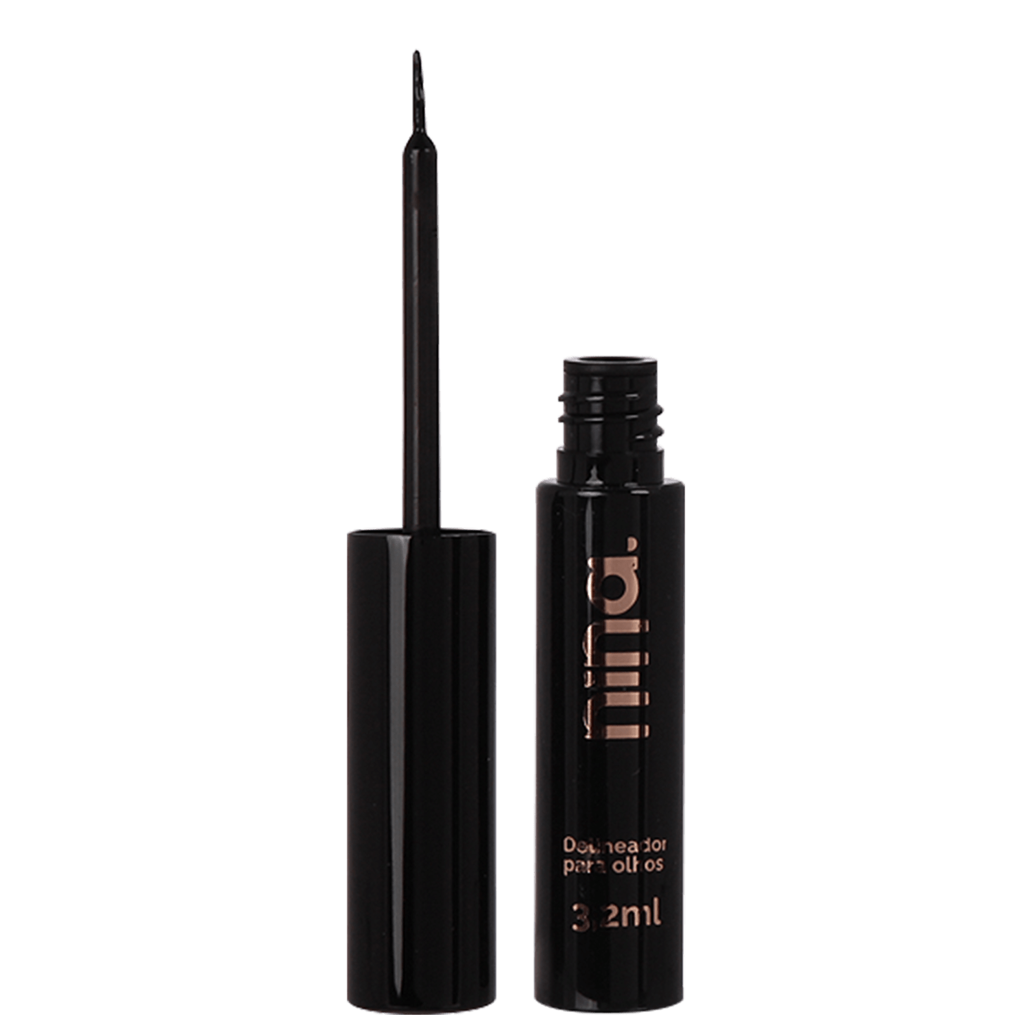 Delineador Líquido Nina Makeup Carbon Black 3,2ml