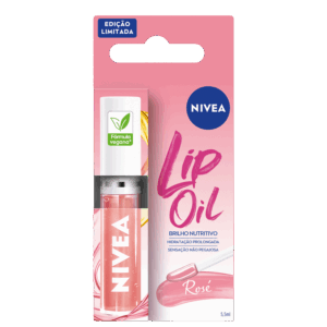 Lip Oil NIVEA Brilho Nutritivo Rosé 5,5ml Lip Oil NIVEA Brilho Nutritivo Rosé 5,5ml
