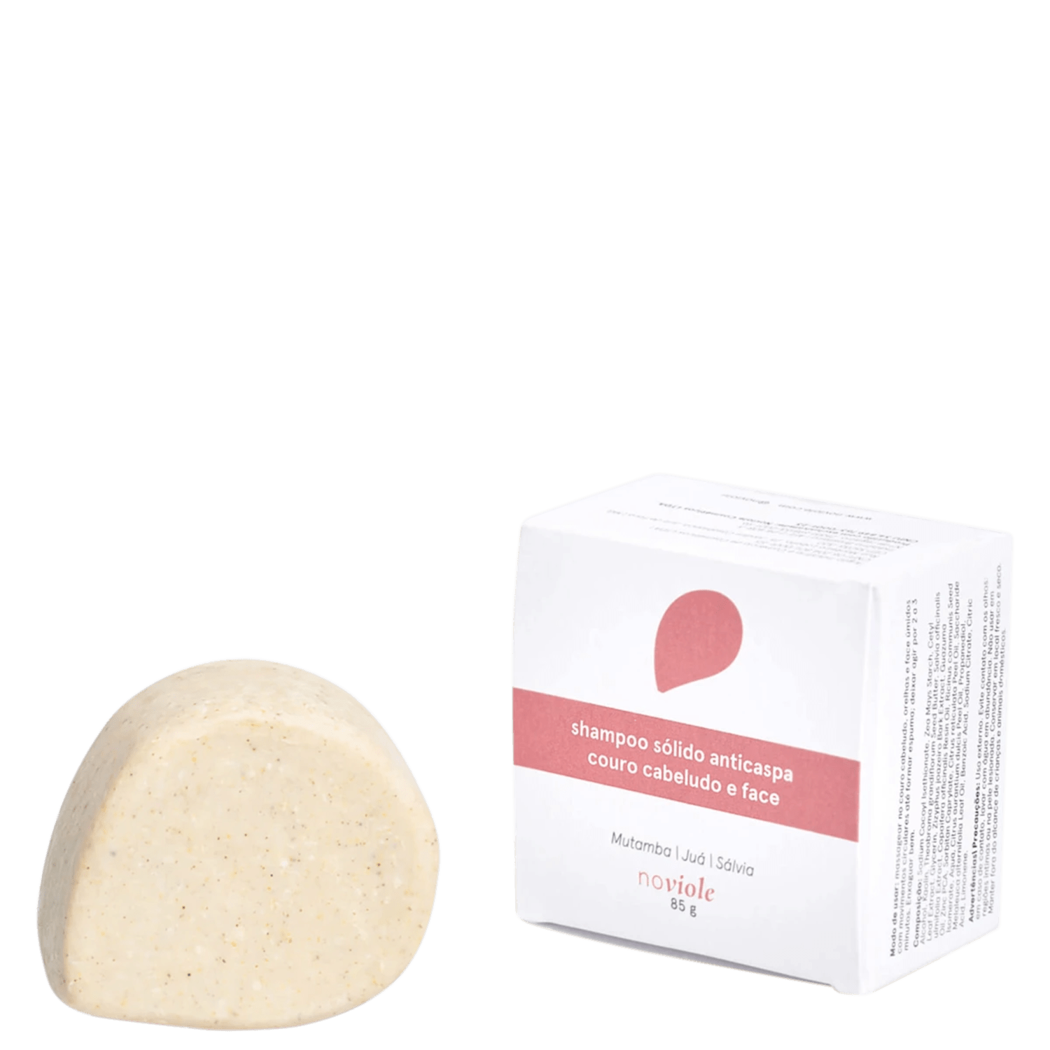 Shampoo Sólido Noviole Anticaspa 85g