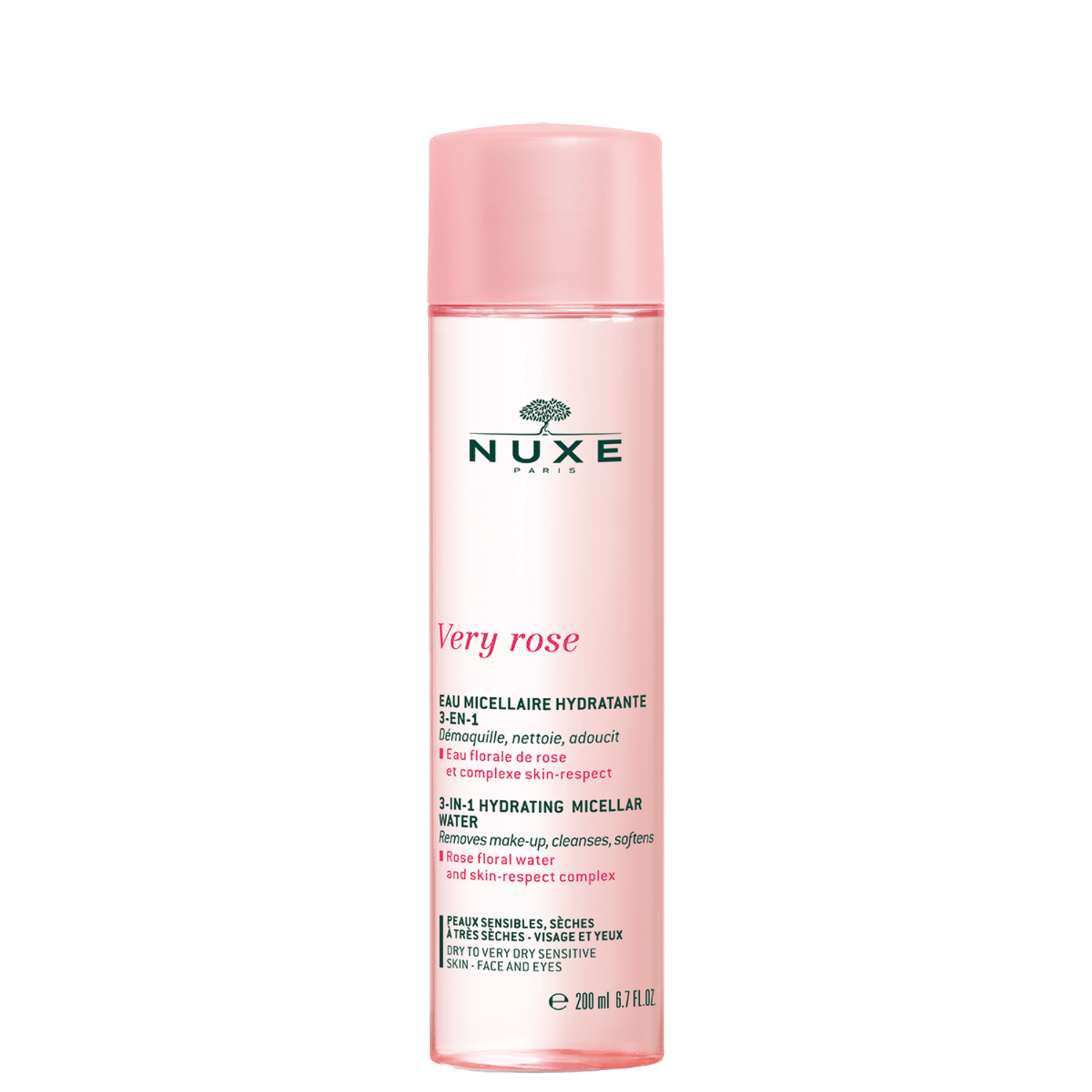 Água Micelar Facial Nuxe Very Rose 200ml