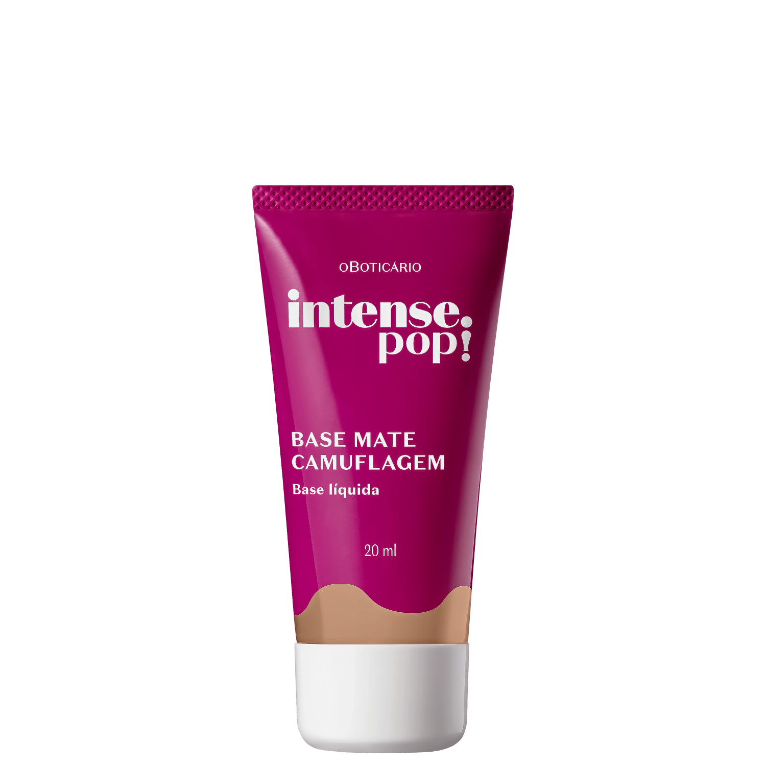 Base Líquida O Boticário Intense Pop Camuflagem Cor 140 20ml