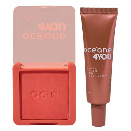 Blush Líquido Multifuncional Oceane 4 You Laranja Coral