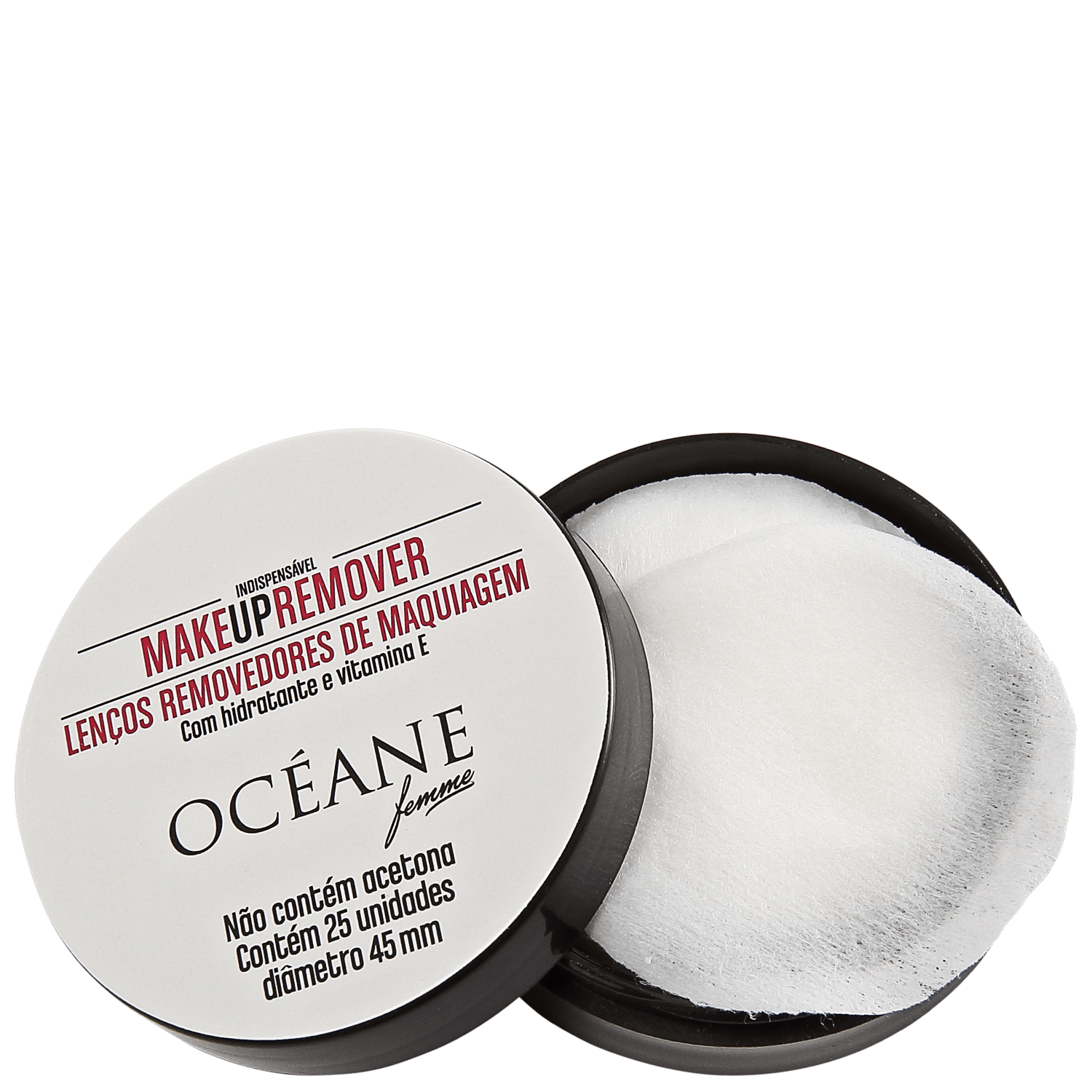 Lenço Demaquilante Océane Make Up Remover 25 Unidades