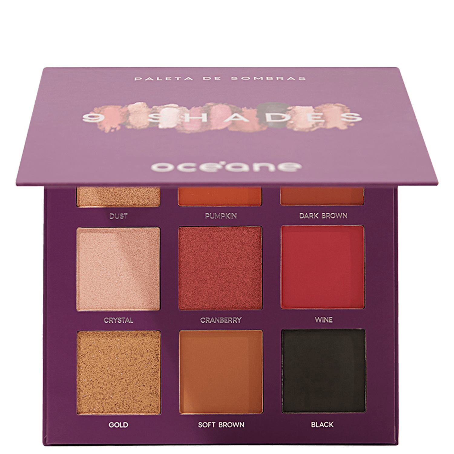 Paleta de Sombras Océane Purple 9 Shades 25g