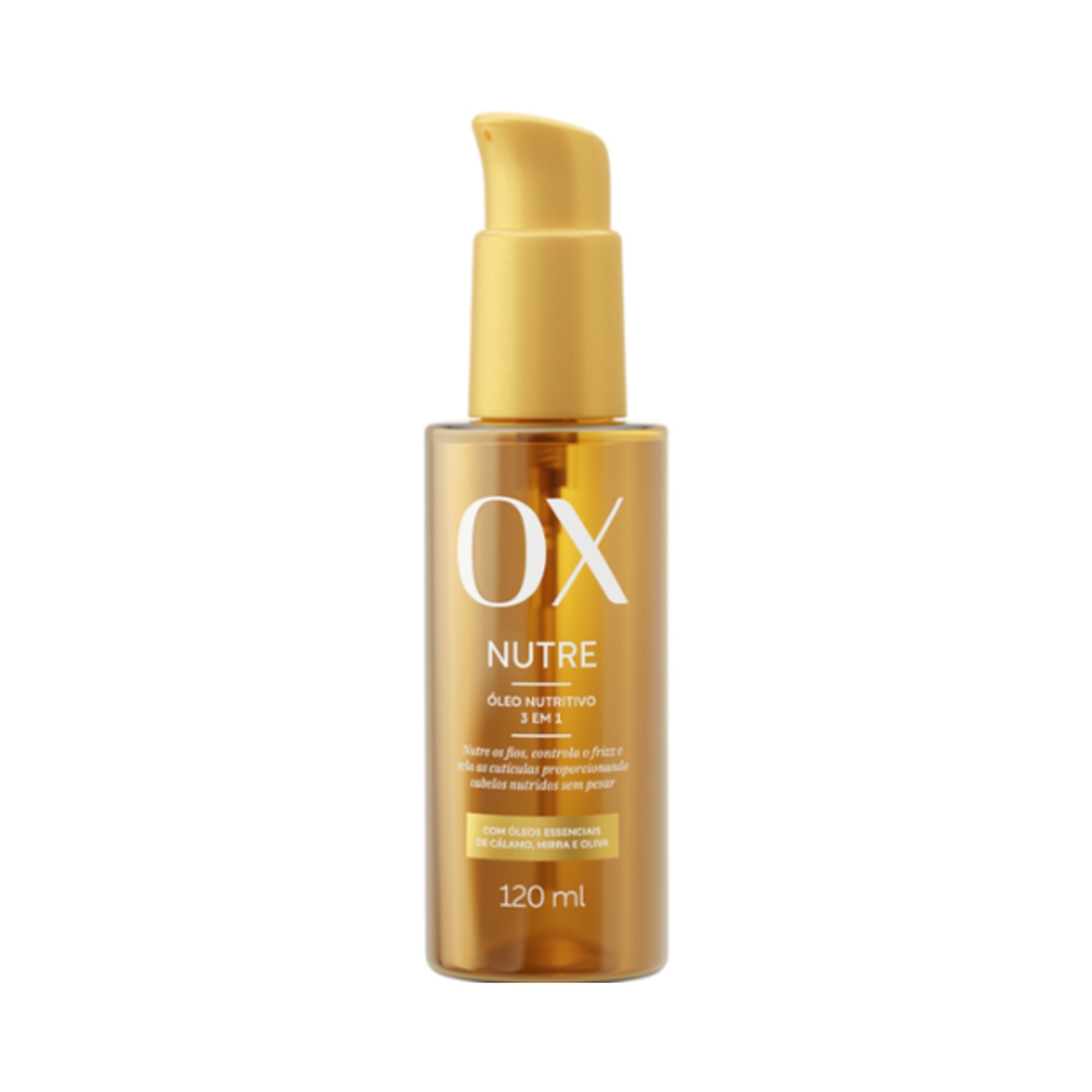 Óleo Nutritivo 3 Em 1 Ox Nutre 120ml Reparador De Pontas