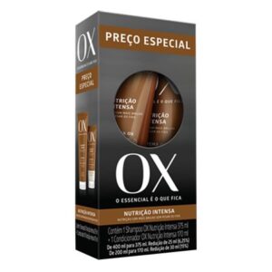 Kit Ox Cosméticos Nutrição Intensa Shampoo 375ml Condicionador 170ml Kit Ox Cosméticos Nutrição Intensa Shampoo 375ml Condicionador 170ml