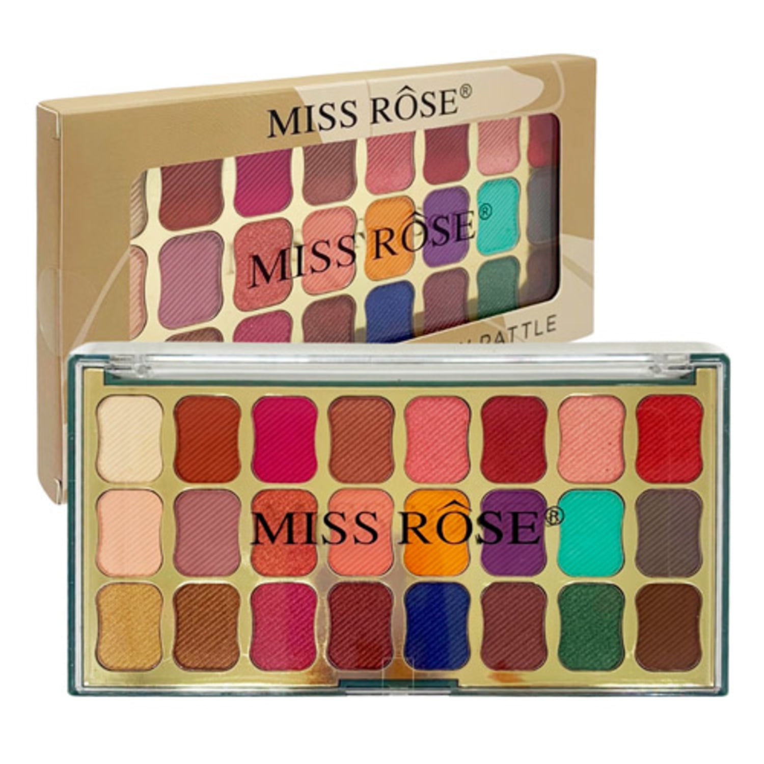 Paleta de Sombras Miss Rôse 24 Cores 7001-017M6