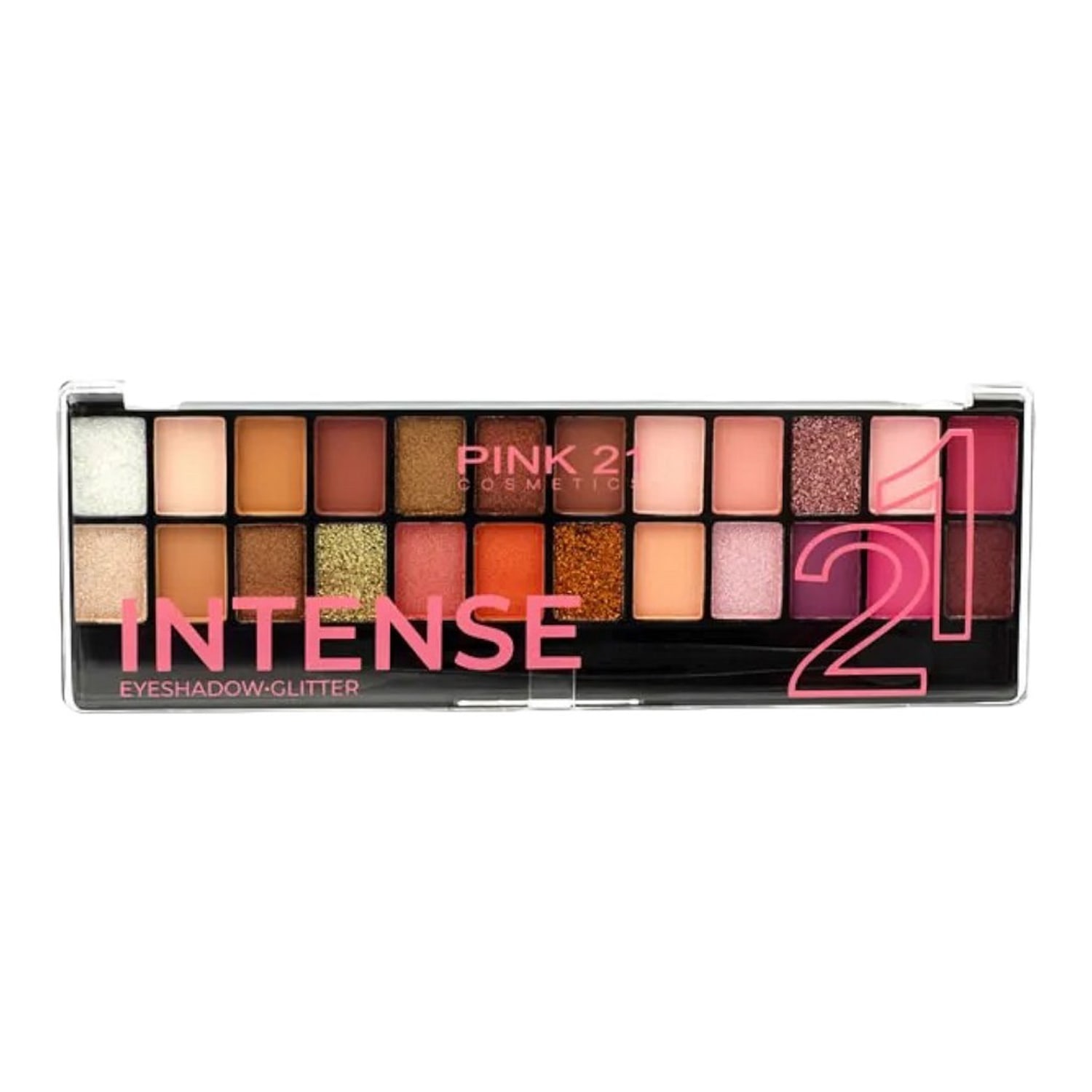 Paleta de Sombras e Glitter Pink 21 Intense Cor 1