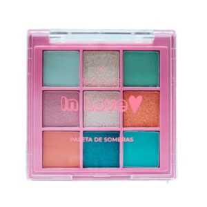 Paleta de Sombras Mia Make In Love 9 Cores Cor 02