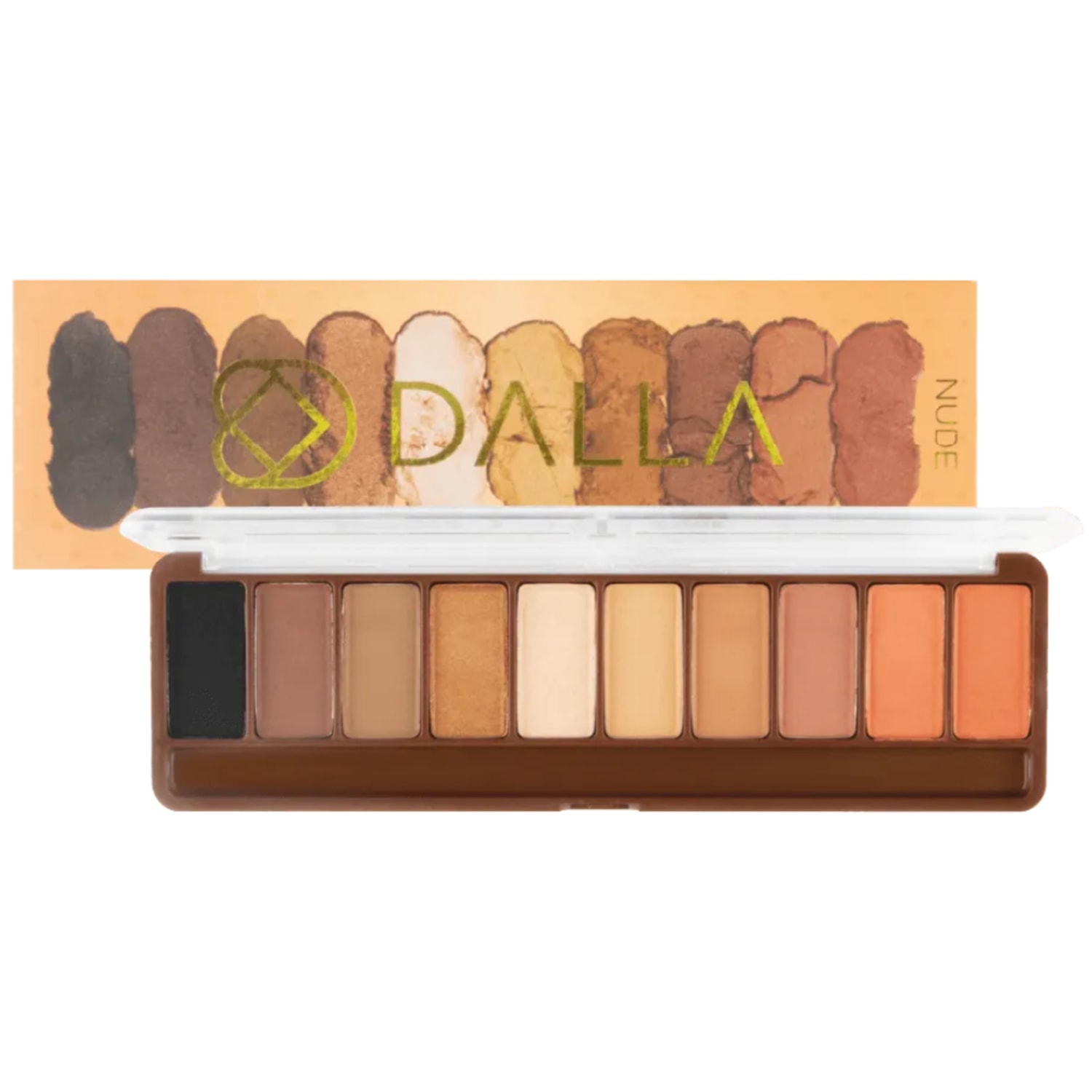 Paleta de Sombras Veganas Dalla Nude 10 Cores