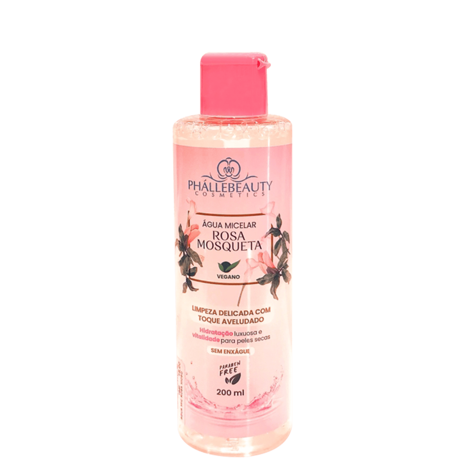 Água Micelar Phállebeauty Rosa Mosqueta 200ml