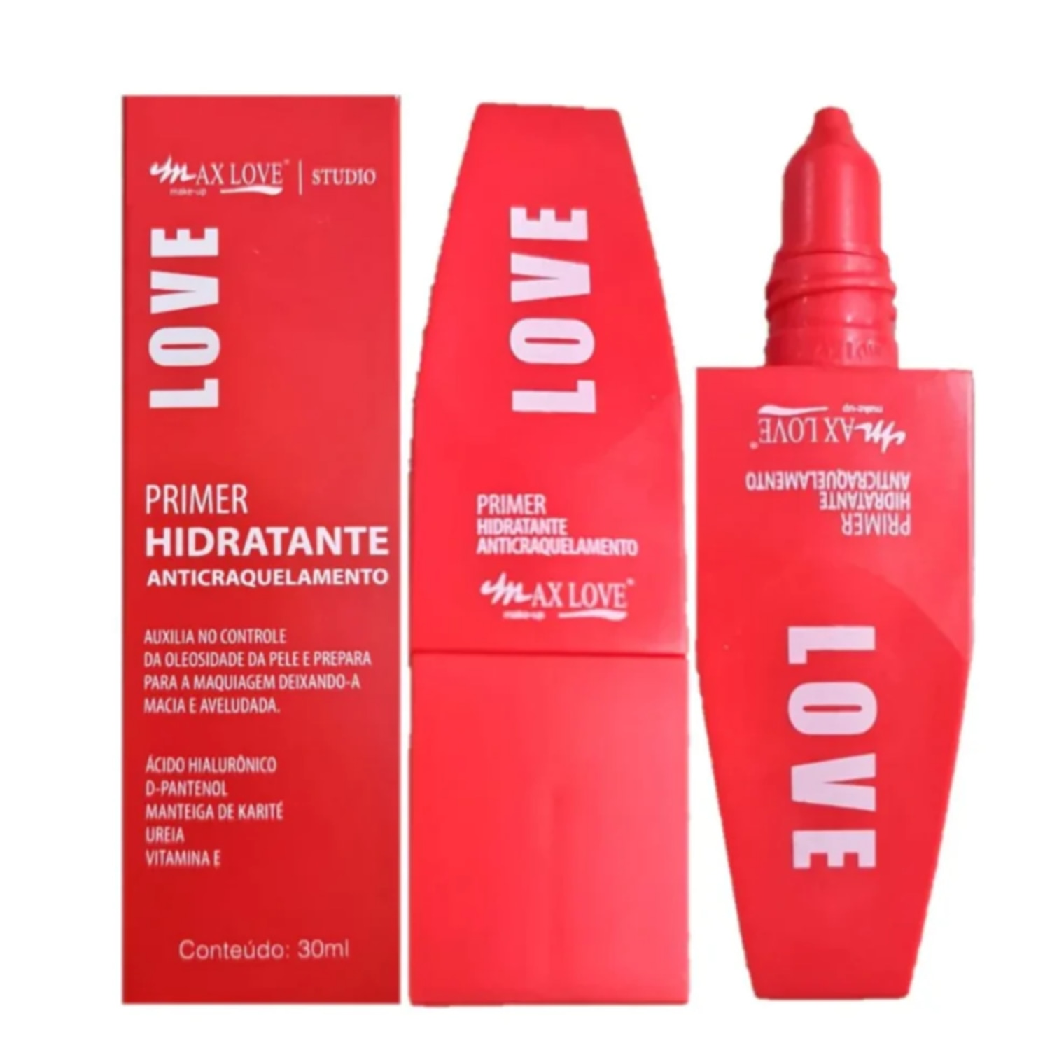 Primer Facial Max Love Hidratante Anticraquelamento 30ml
