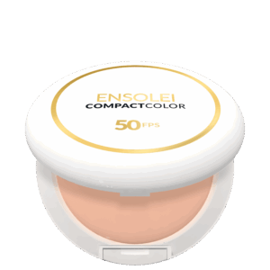 Base Facial Compacta Profuse Ensolei Compact Color FPS 50 Bege Translúcido 10g