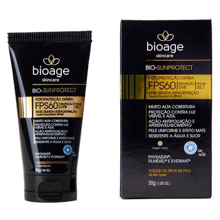 Protetor Solar Facial com Base Bioage Bio Sunprotect FPS 60 30g