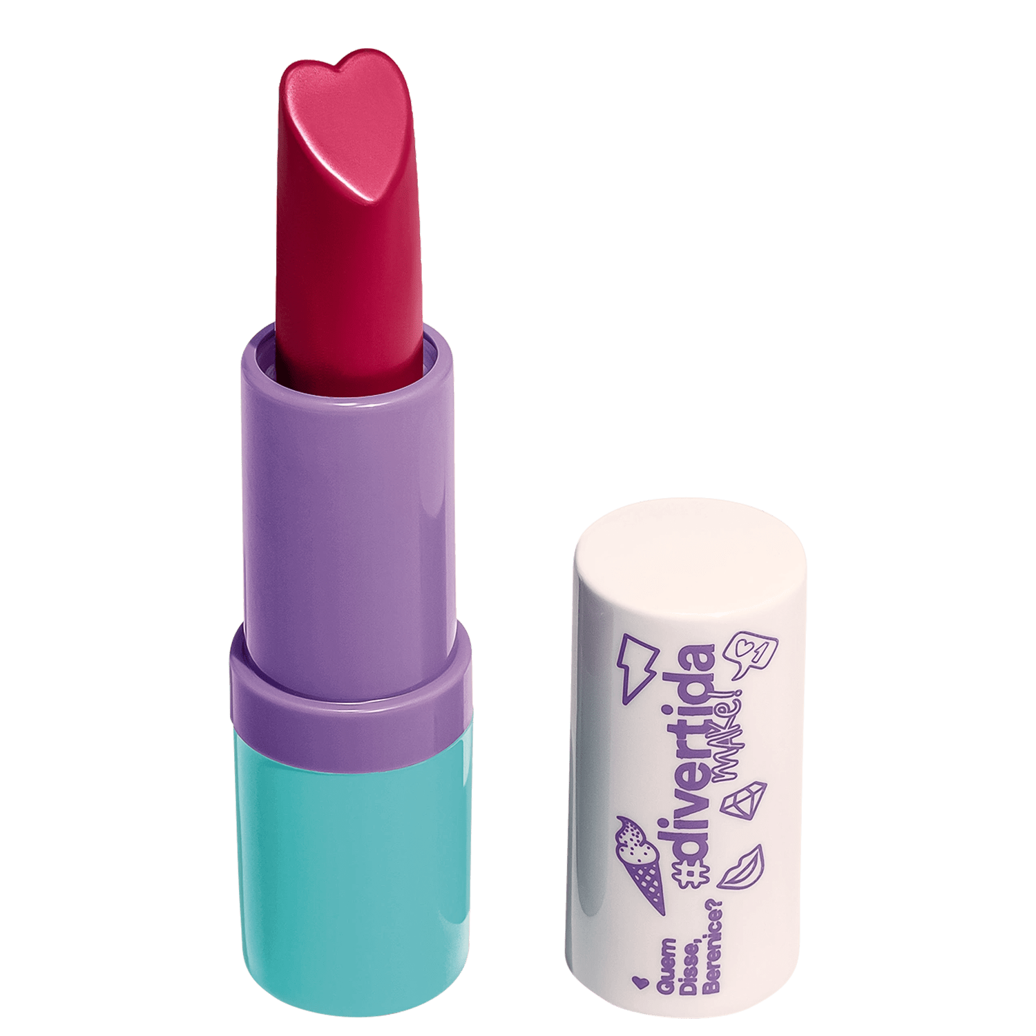 Batom Cremoso Quem Disse, Berenice? Divertida Make Rosa Radiante 3.5g