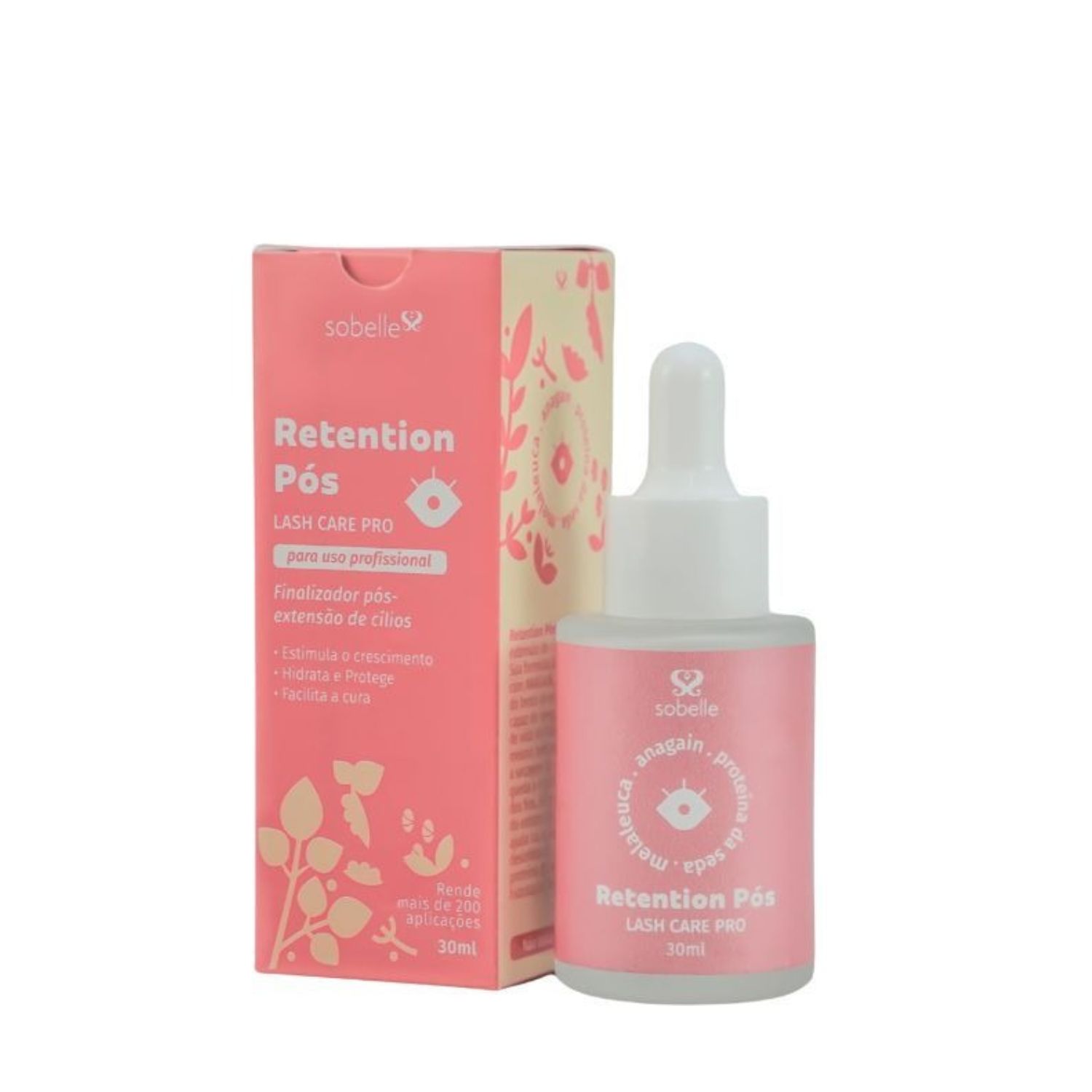 Finalizador para Extensão de Cílios Sobelle Retention Pós Melhora Retenção 30ml