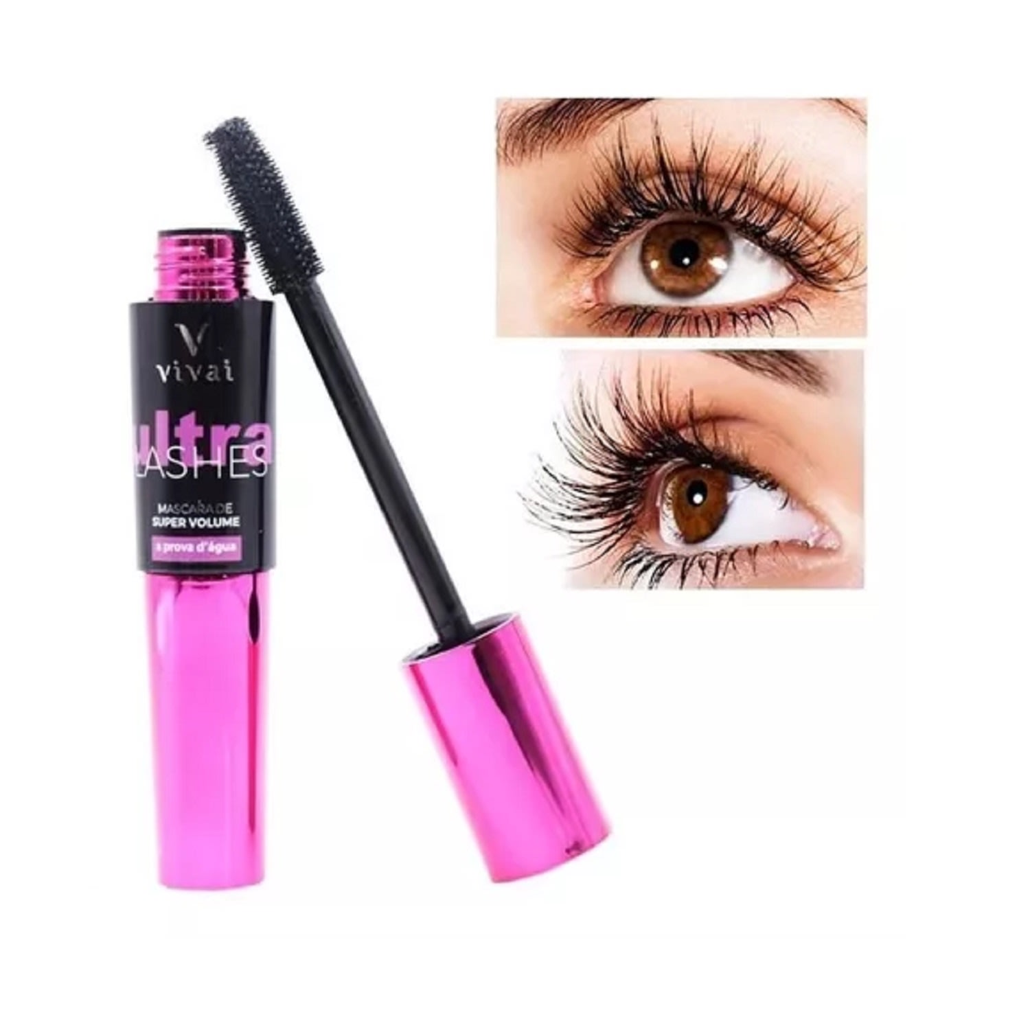 Rímel Vivai Ultra Lashes Super Volume Black À Prova D’Água