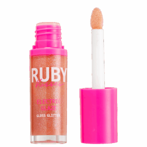 Gloss Labial Ruby Kisses Eletric Glaze Blush Gold 6ml