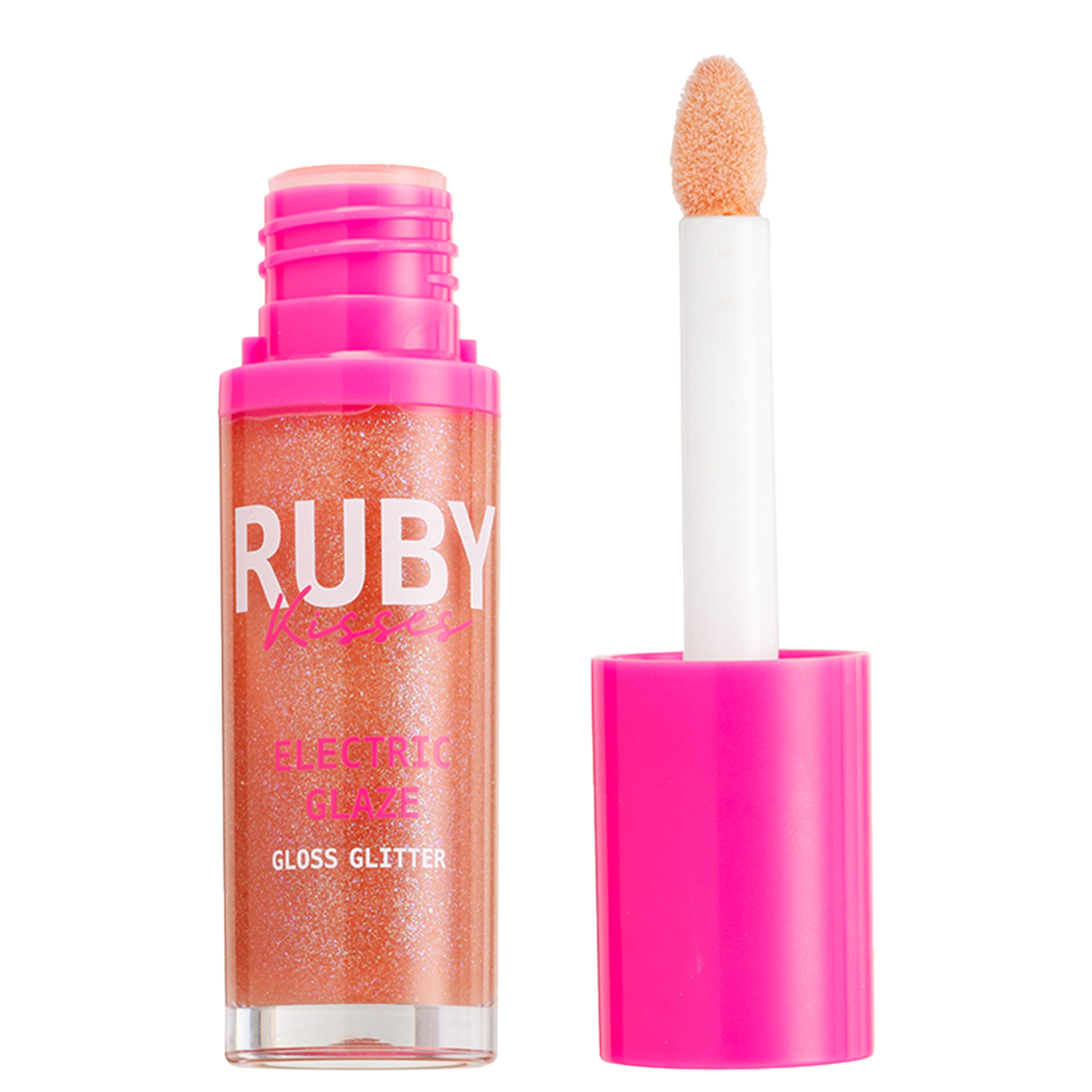 Gloss Labial Ruby Kisses Eletric Glaze Blush Gold 6ml