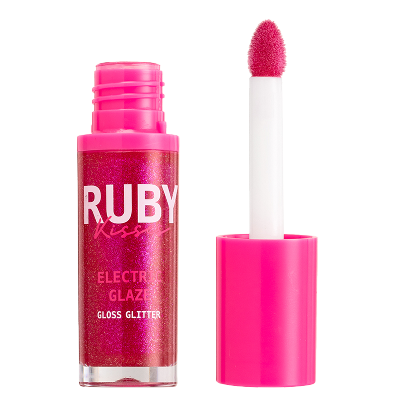 Gloss Labial Ruby Kisses Eletric Glaze Fuchsia 6ml