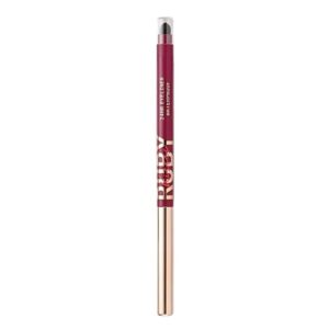 Lápis de Olho Retrátil em Gel Glittery Ruby Kisses Eye Liner Burgundy 300mg