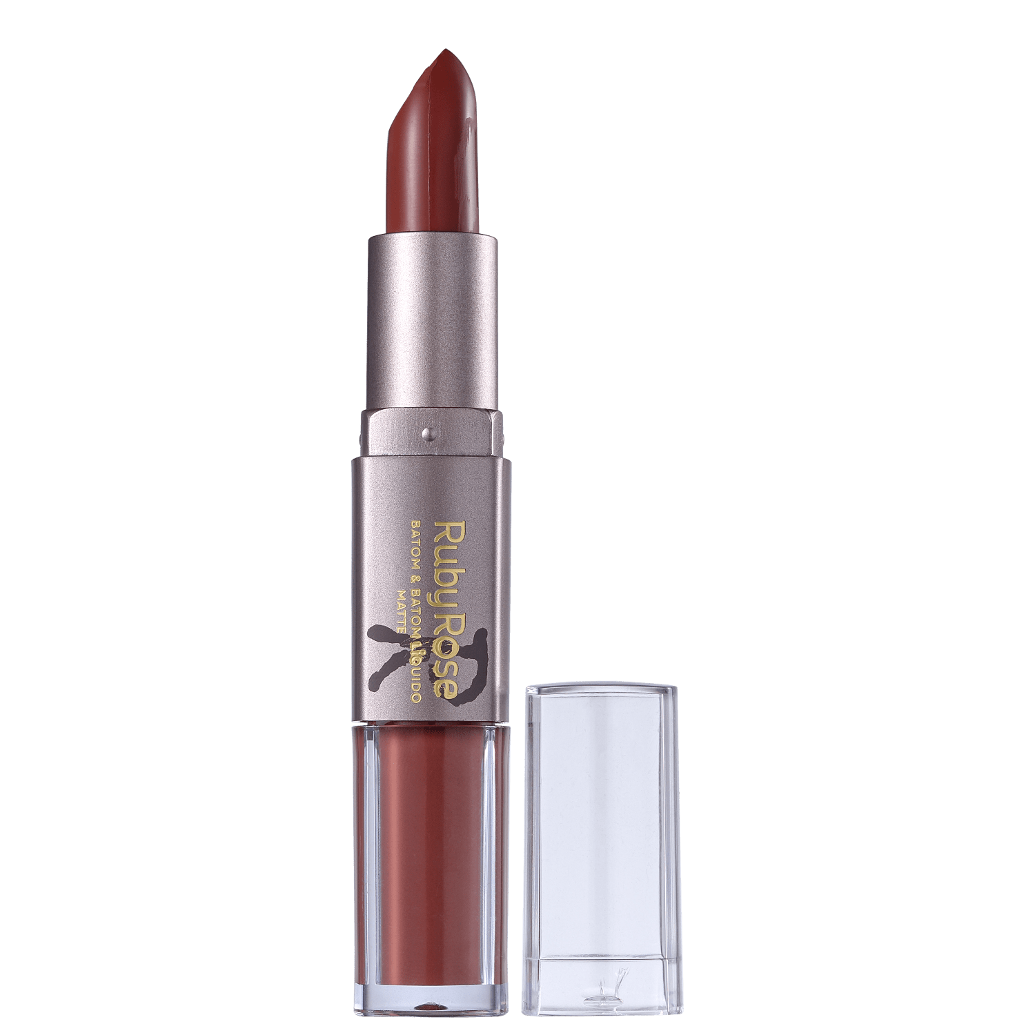Batom Duo Semimatte Ruby Rose 211 Nude Médio 6.6g