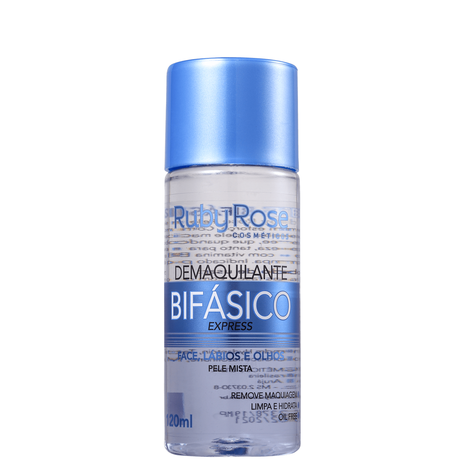 Demaquilante Bifásico Ruby Rose Express Pele Mista 120ml