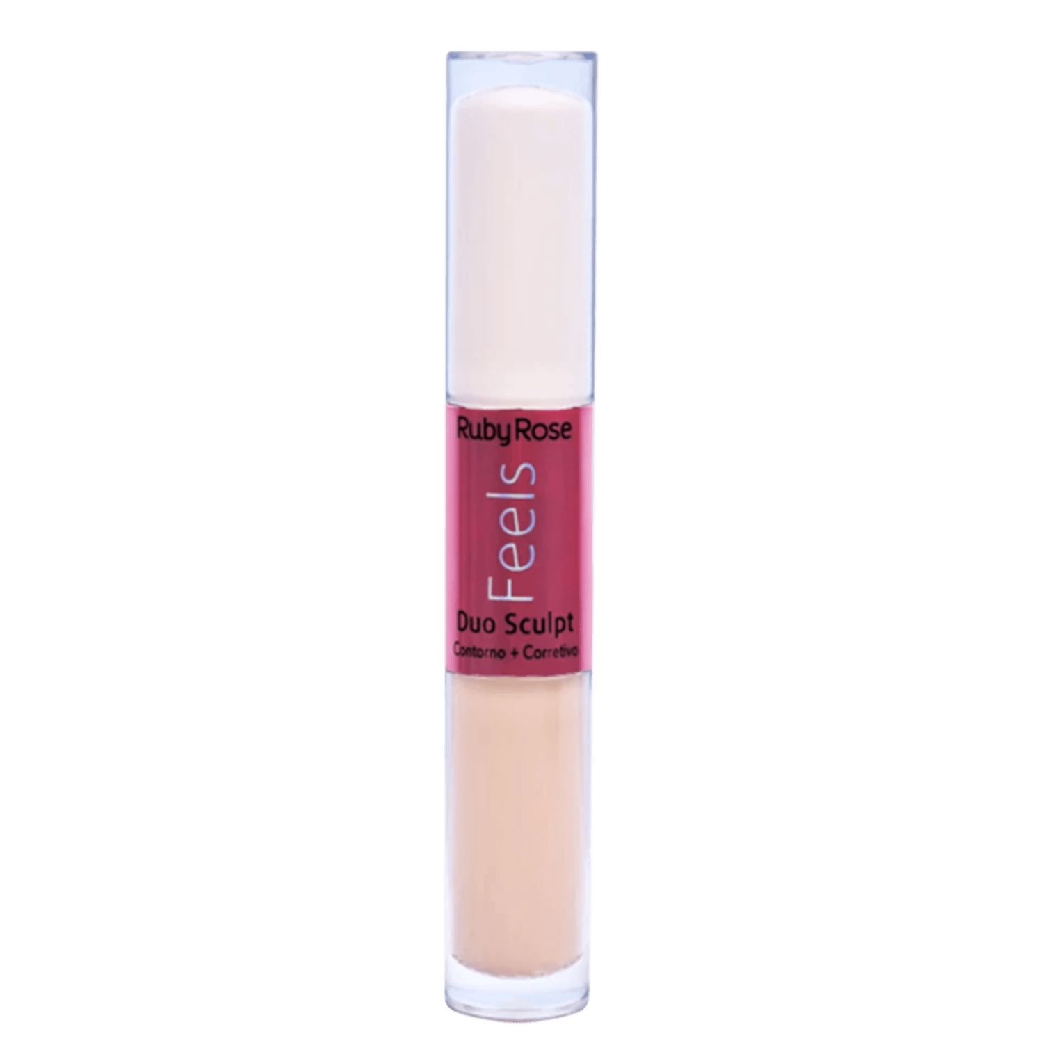 Contorno e Corretivo Líquido Ruby Rose Feels Duo Sculpt Chantilly 10 e Avelã 70 10ml