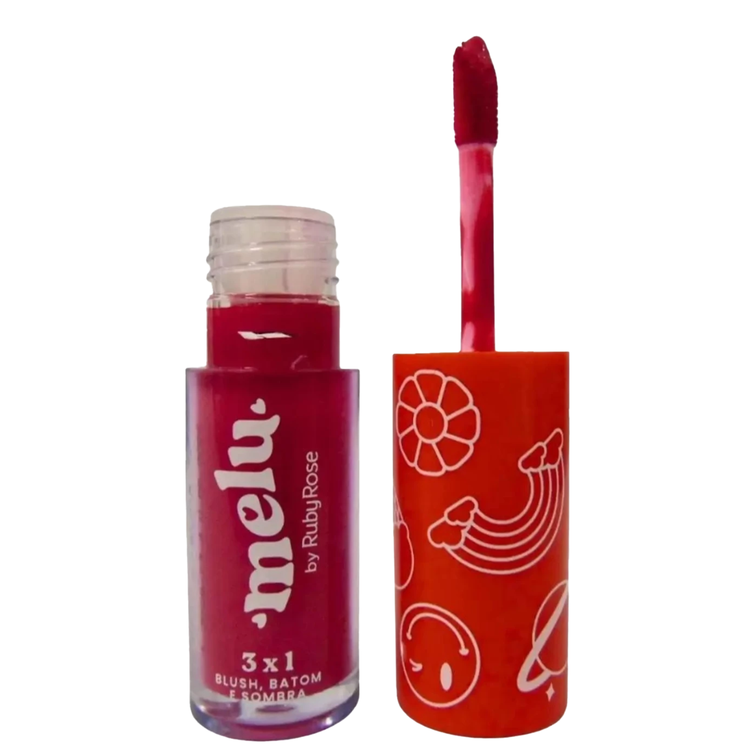 Blush Batom e Sombra Ruby Rose Melu 3×1 Darling 4,1ml