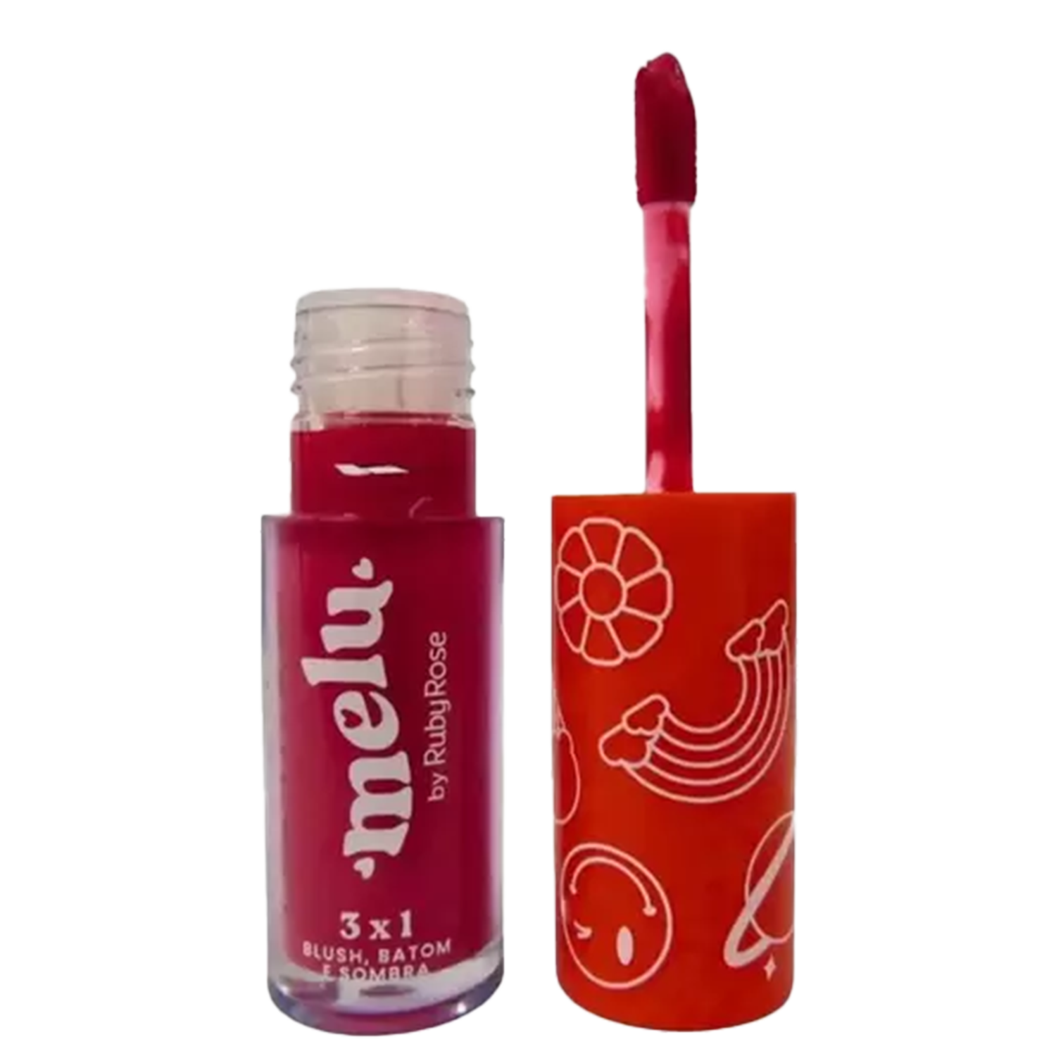 Blush Batom e Sombra Ruby Rose Melu 3×1 Sweetheart 4,1ml