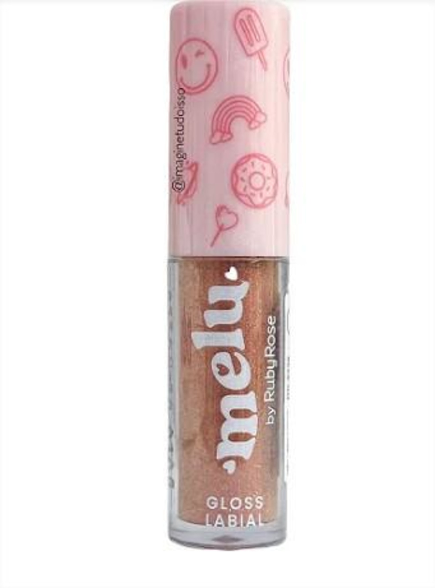 Lip Gloss Ruby Rose Melu Brilhante Bolo de Nozes 5ml