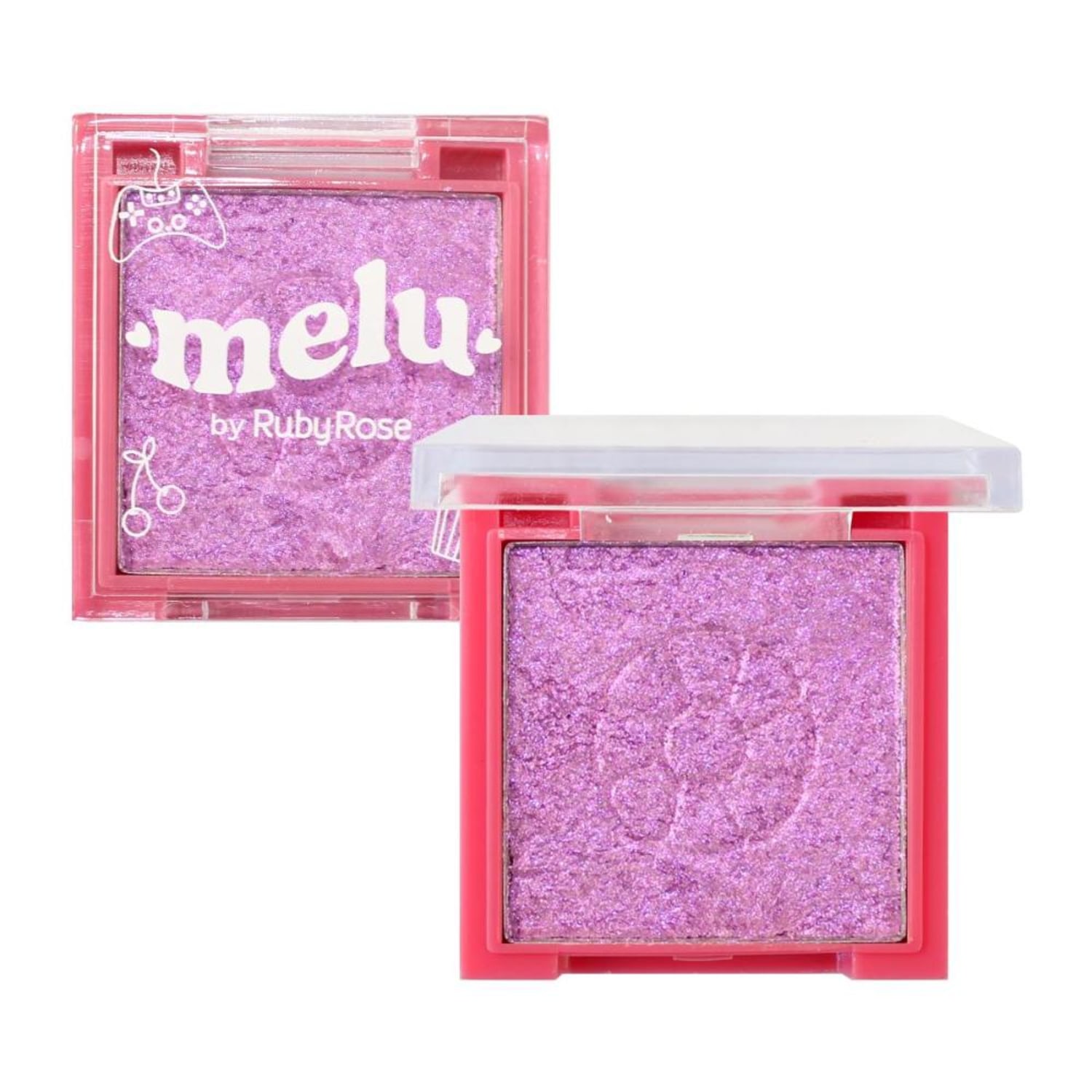 Maquiagem Multifuncional Ruby Rose Melu Sombra e Iluminador Cor 02 2,65g