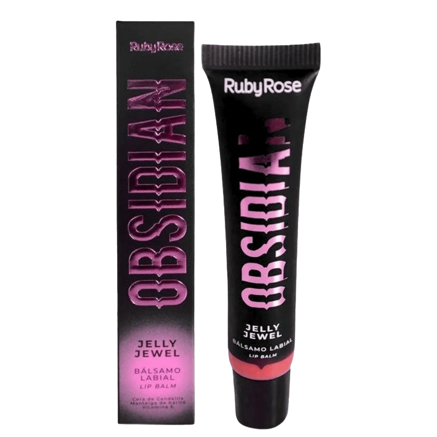 Bálsamo Labial Ruby Rose Obsidian Jelly Jewel Jasper 16g