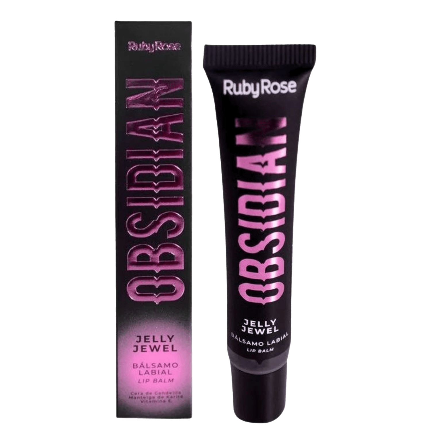 Bálsamo Labial Ruby Rose Obsidian Jelly Jewel Onix 16g