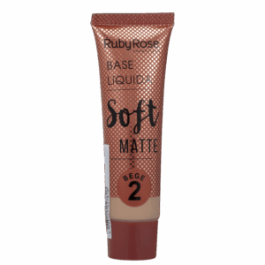 Base Líquida Ruby Rose Soft Matte 2 Bege Natural 29ml Base Líquida Ruby Rose Soft Matte 2 Bege Natural 29ml