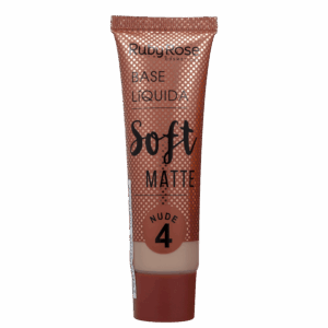 Base Líquida Ruby Rose Soft Matte 4 Nude 29ml Base Líquida Ruby Rose Soft Matte 4 Nude 29ml