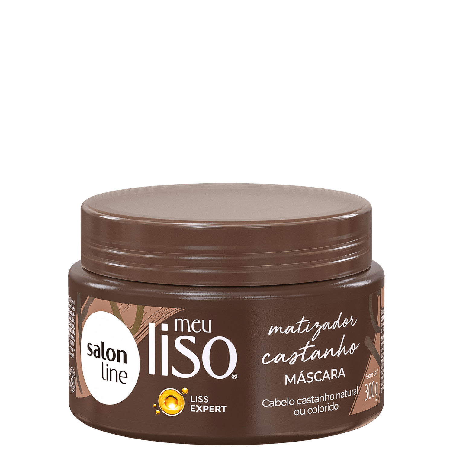 Máscara Matizadora Salon Line Meu Liso Castanho 300g