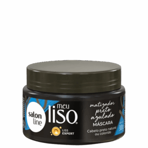 Máscara Capilar Matizadora Salon Line Meu Liso Preto Azulado 300g