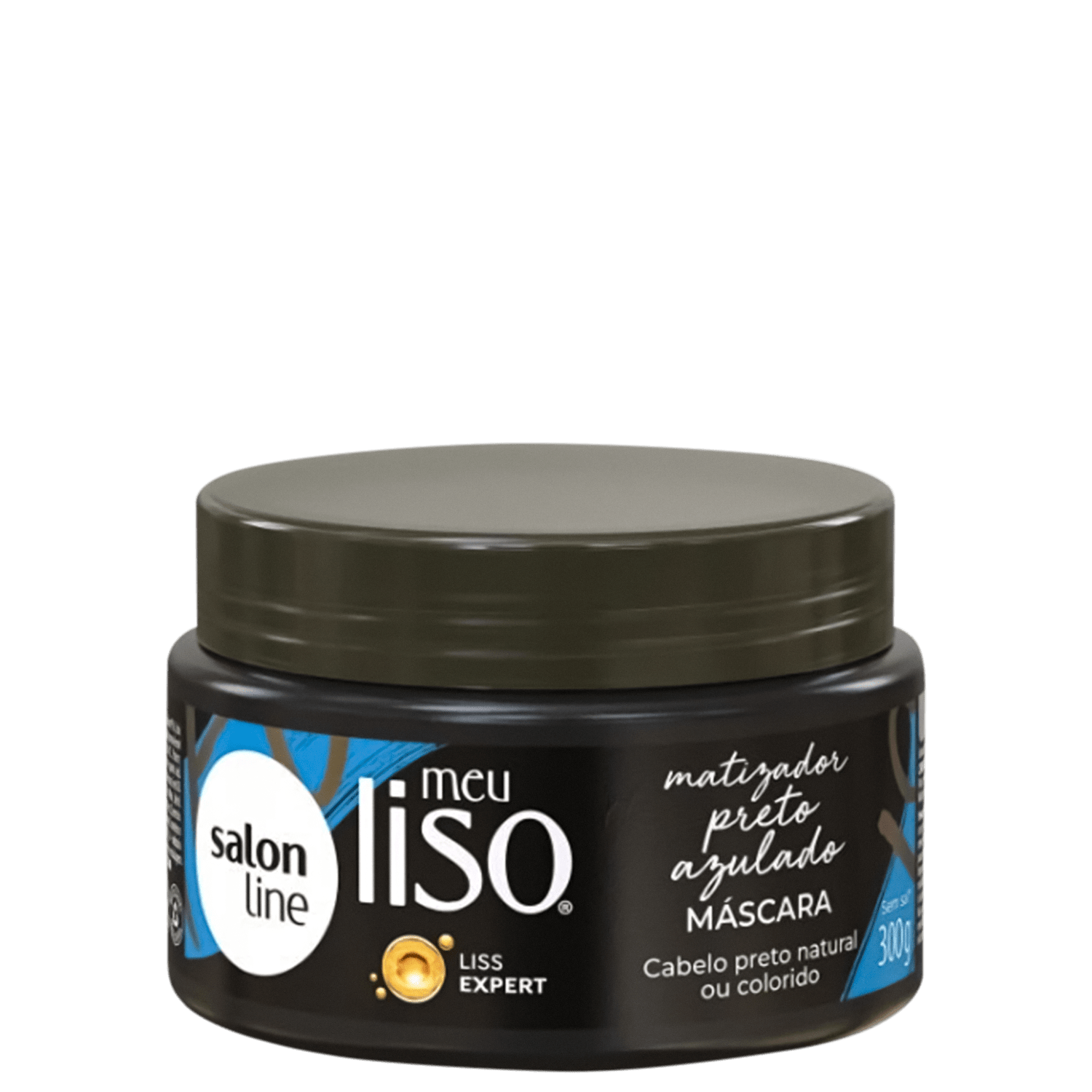 Máscara Capilar Matizadora Salon Line Meu Liso Preto Azulado 300g
