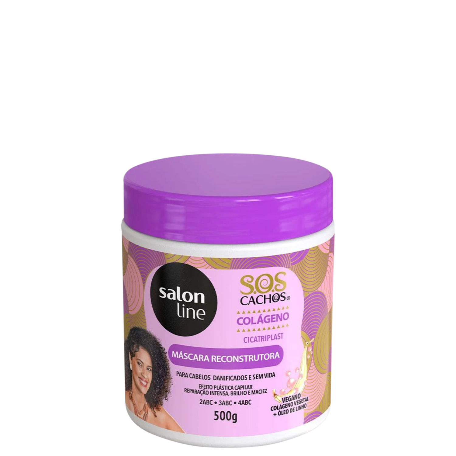 Máscara Capilar Reconstrutora Salon Line SOS Cachos Colageno Cicatriplast 500gr