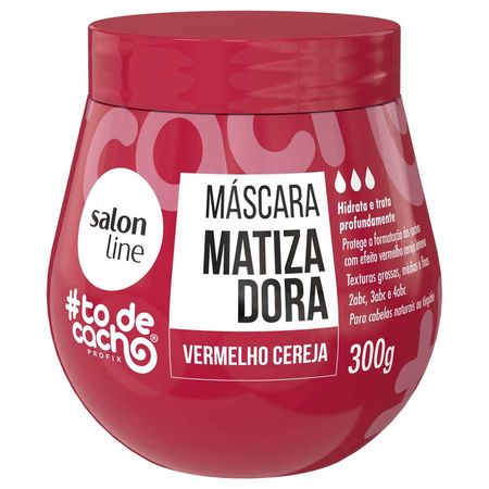 Máscara Matizadora Salon Line Todecacho Vermelho Cereja