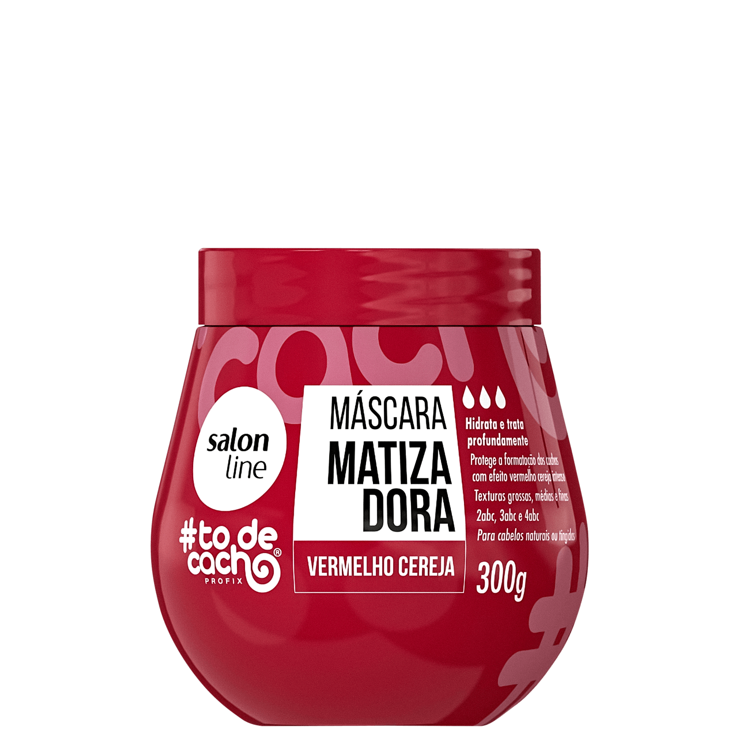 Máscara Matizadora Salon Line Todecacho Vermelho Cereja 300g
