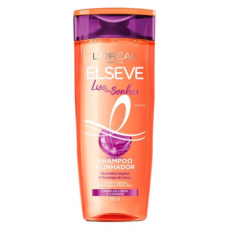 Shampoo Elseve Liso dos Sonhos Para Cabelos Lisos 200ml