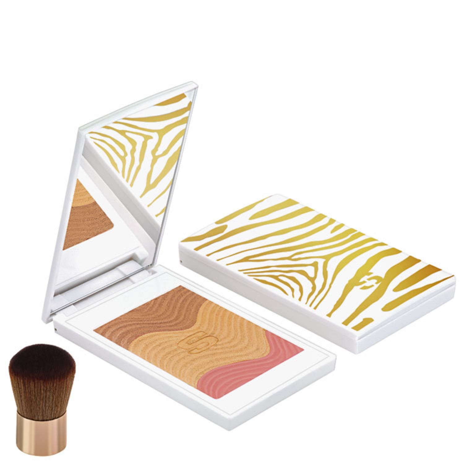 Bronzer e Blush Luminoso Sisley Phyto-Touche Poudre Éclat Soleil Trio Pêche Dorée 11g