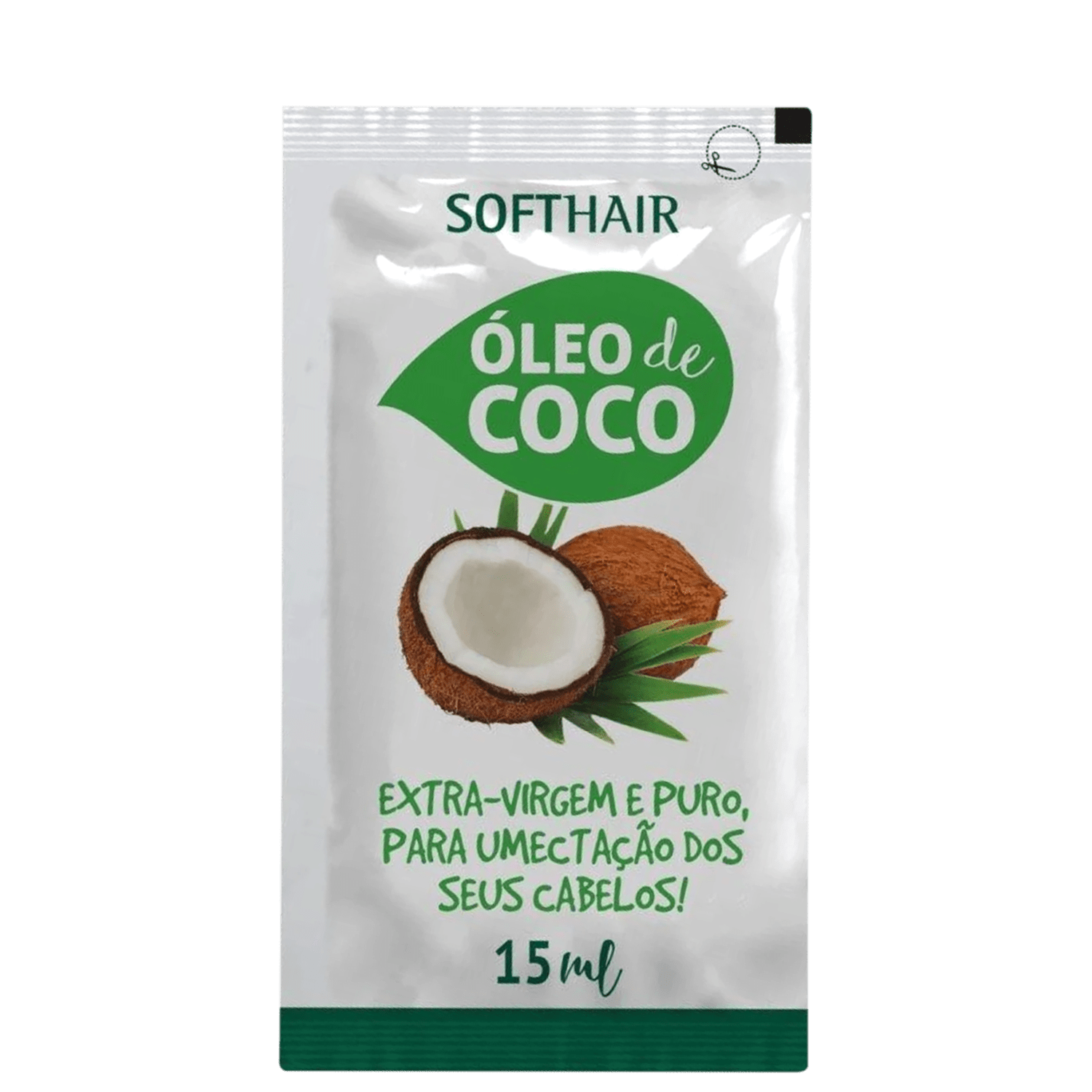 Óleo Capilar Soft Hair Óleo de Coco Extra Virgem 15ml